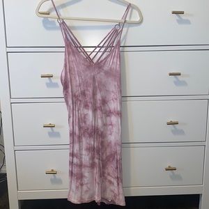 Medium Pink tie dye flowy dress